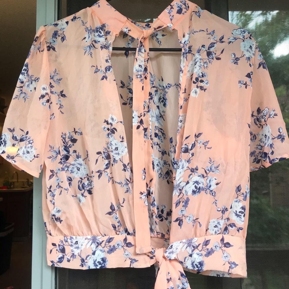 Tie blouse